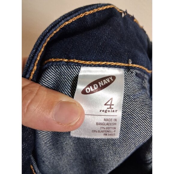 VTG Old Navy Diva Denim Blue Jeans Flare Wide Leg Y2K Retro Size 4 Regular AL1 - Picture 6 of 6